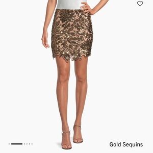 NWT :Milly - Kristina floral garden sequin skirt sz-8